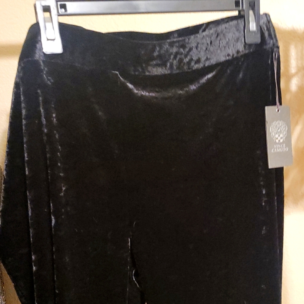 Vince Camuto Black Velvet Pants